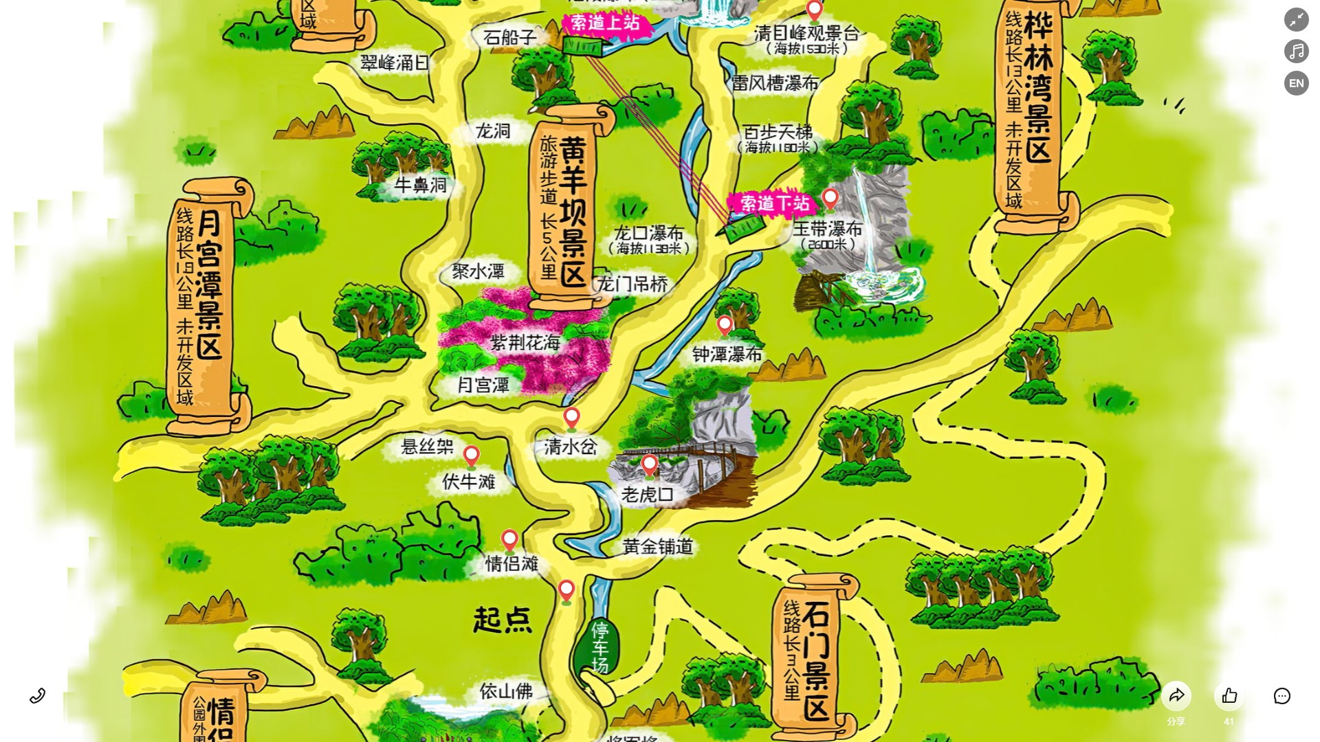 七里河景区导览系统
